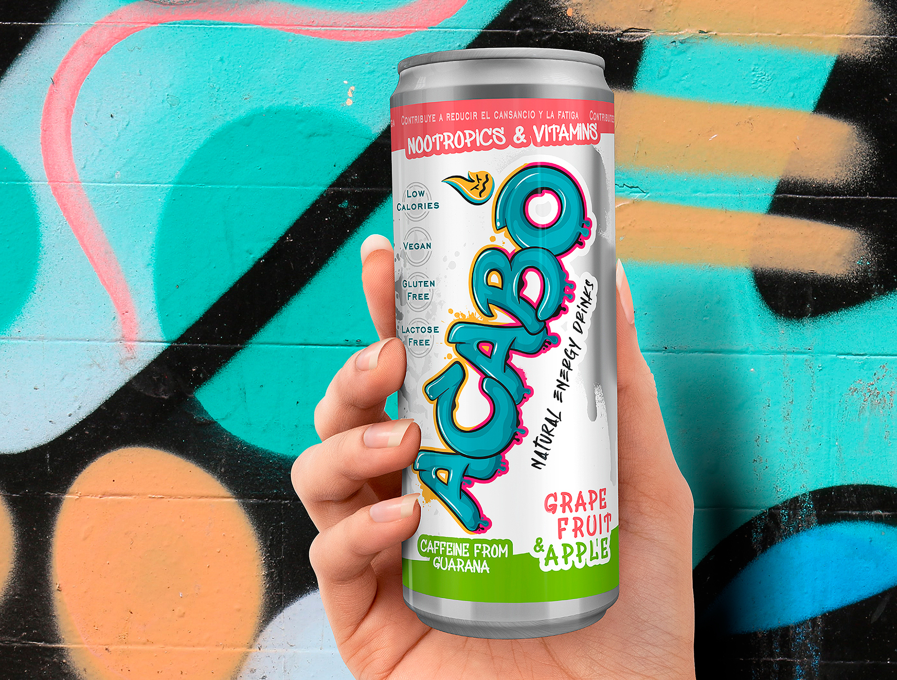 ACABÓ ENERGY DRINK PACKAGING
