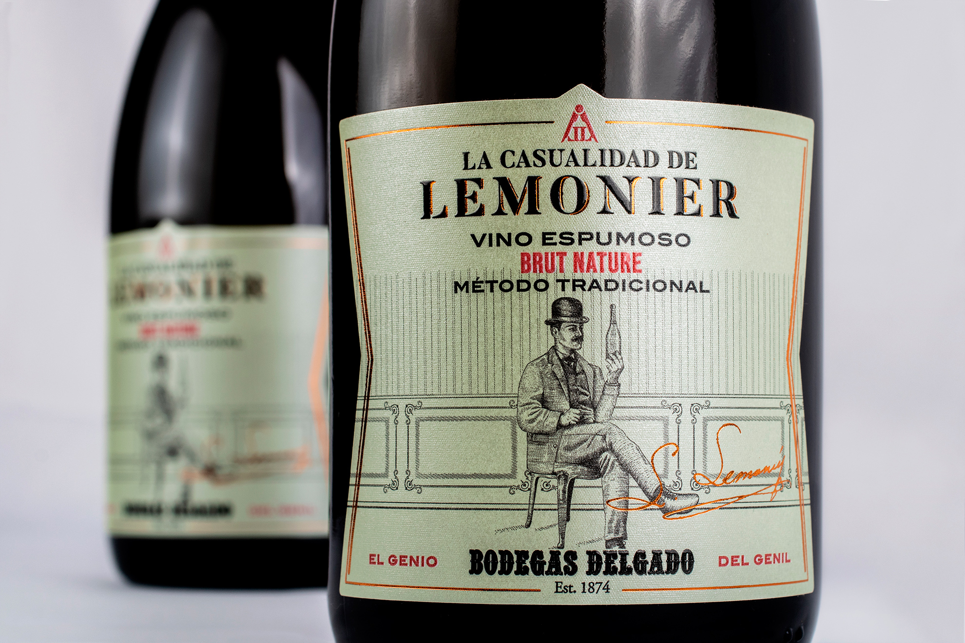 La Casualidad de Lemonier La Casualidad de Lemonier. Diseño de packaging para vino espumoso.
