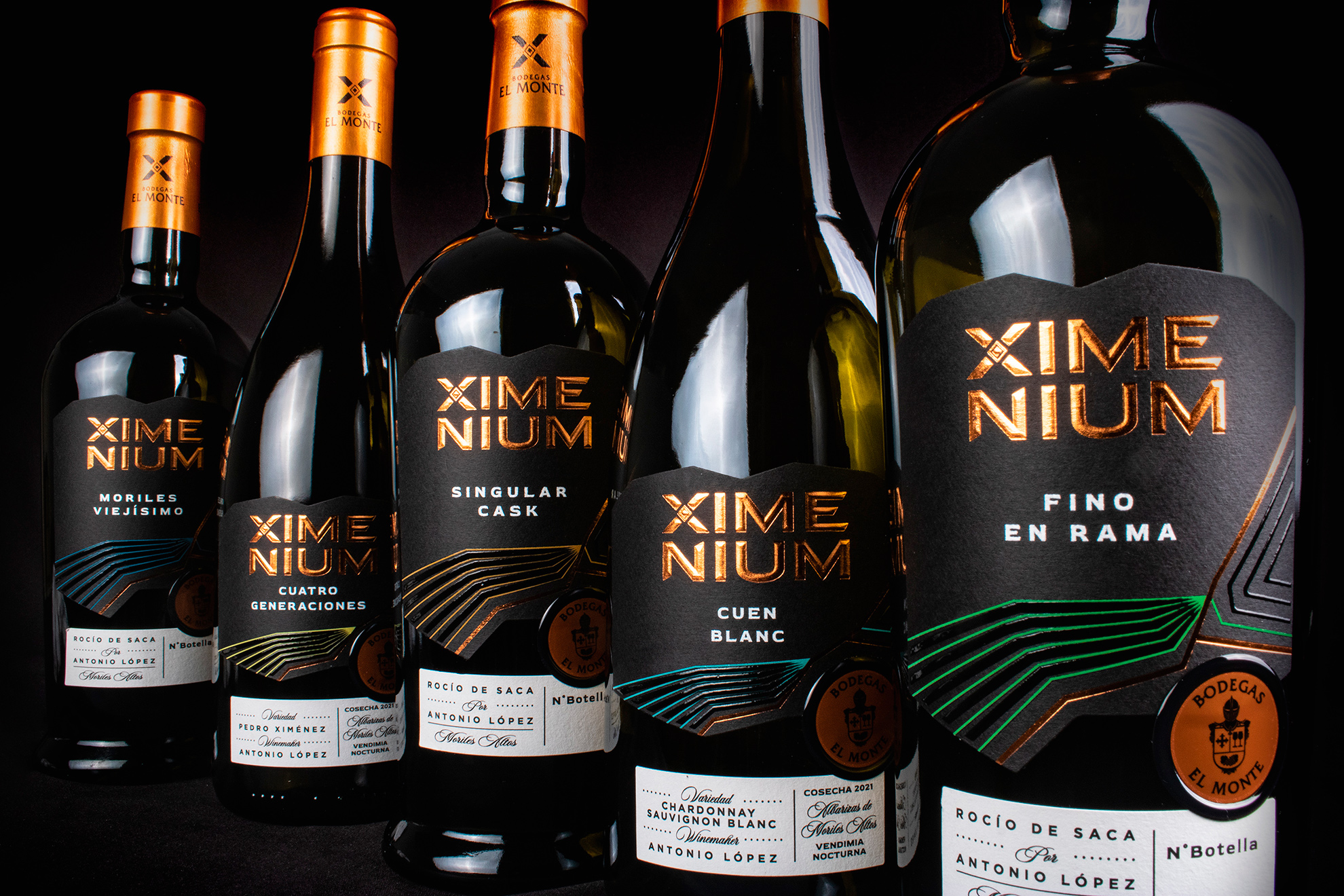 Ximenium raíces únicas Fylgia diseño de packaging para vino