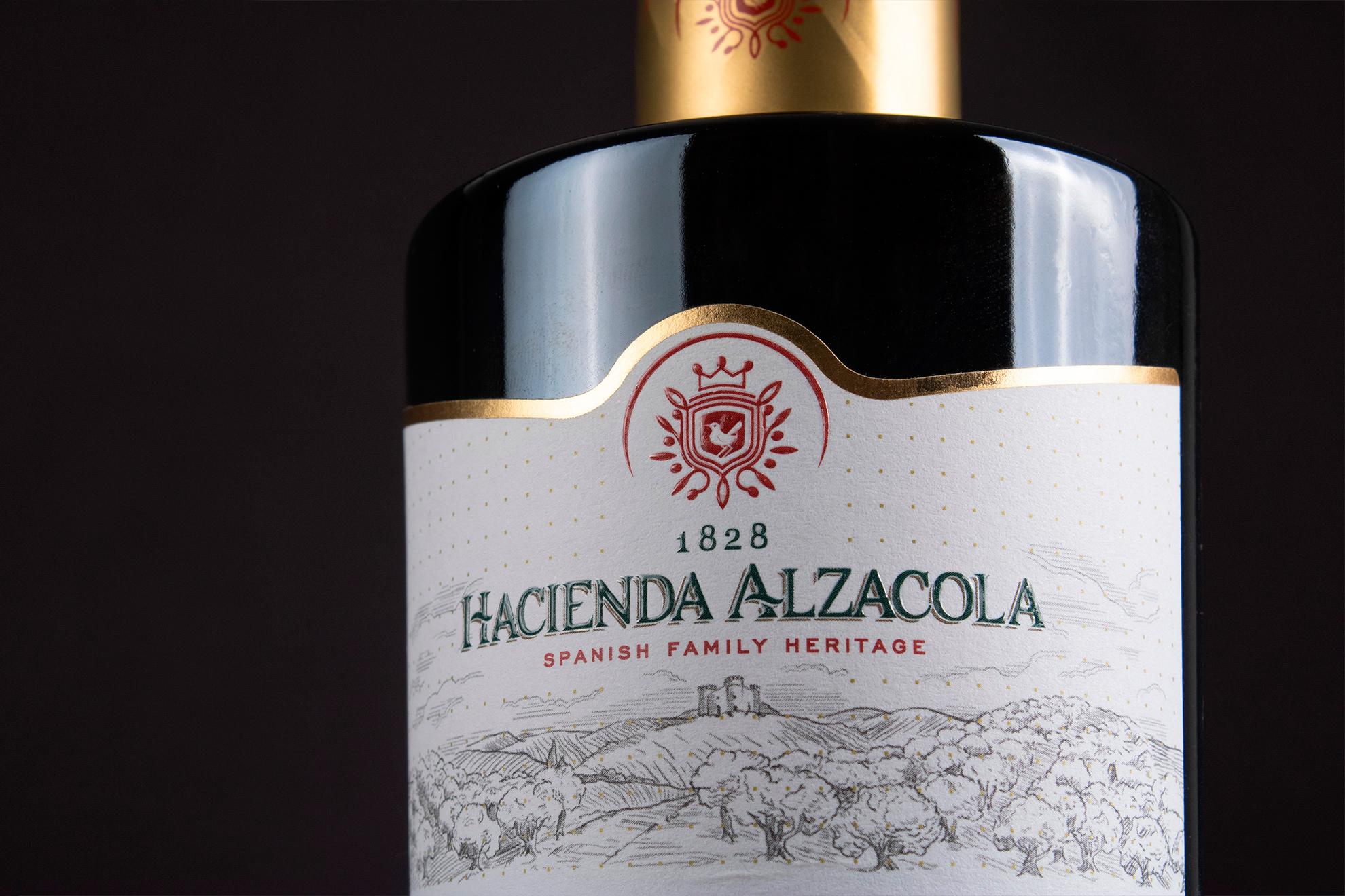 diseno_eiquetas_premium_aceite_de_oliva_Hacienda_Alzacola