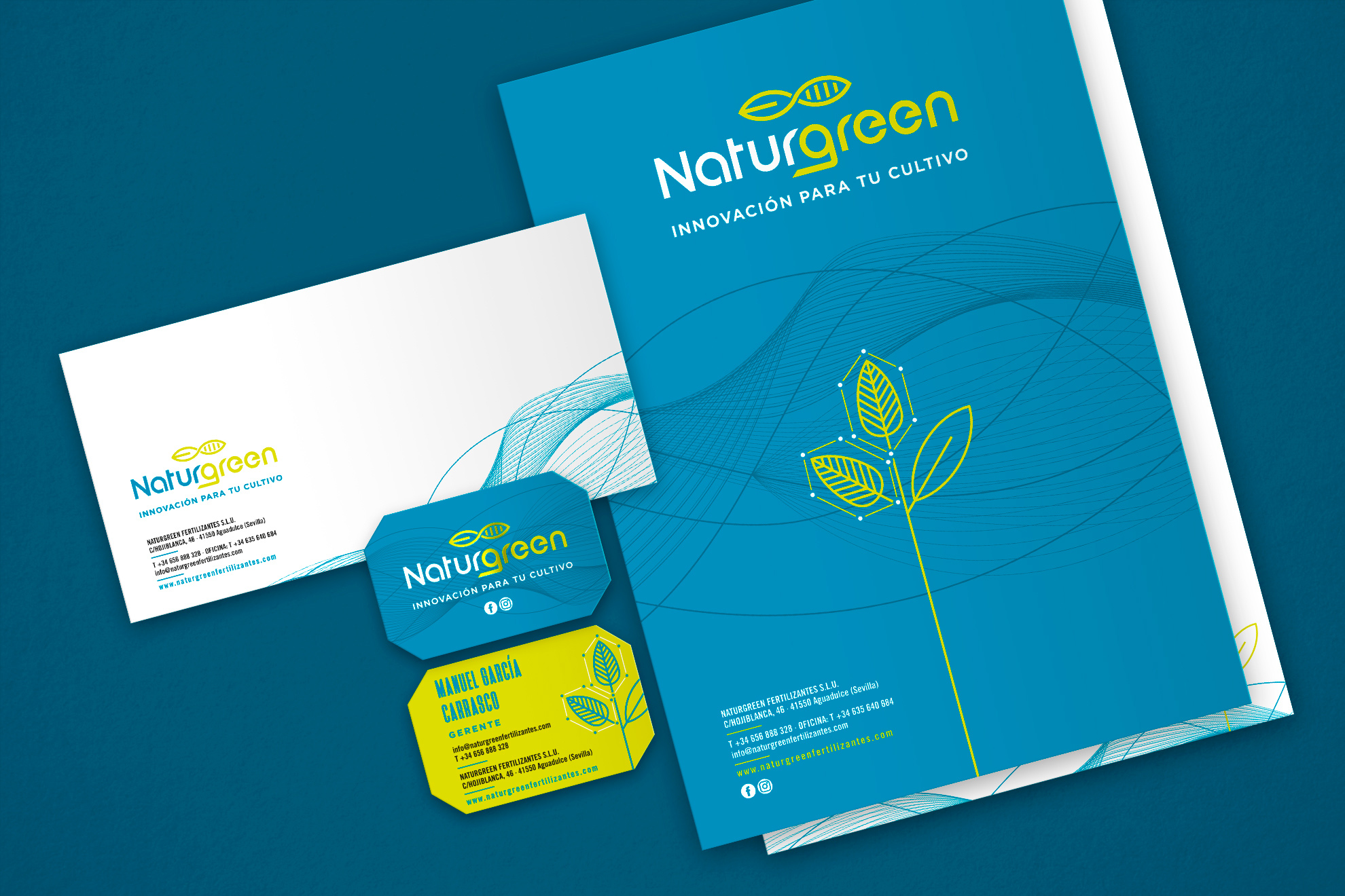 Nonus 90 brand ¡Finito finito! Naturgreen branding digital
