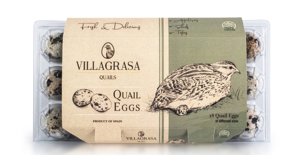 Quail eggs packaging design