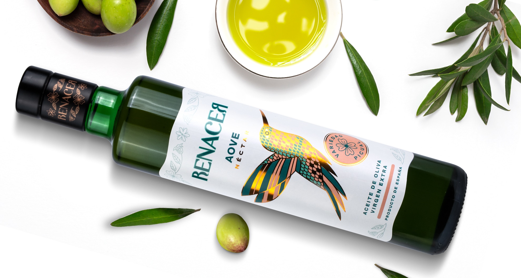 Renacer aove design diseño de branding y packaging para aceite en La Carlota Renacer aove design